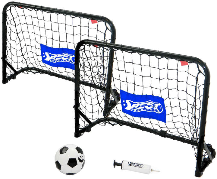 BEST SPORTING 4-teiliges Mini-Goaly-Set Fußballtore mit Fußball